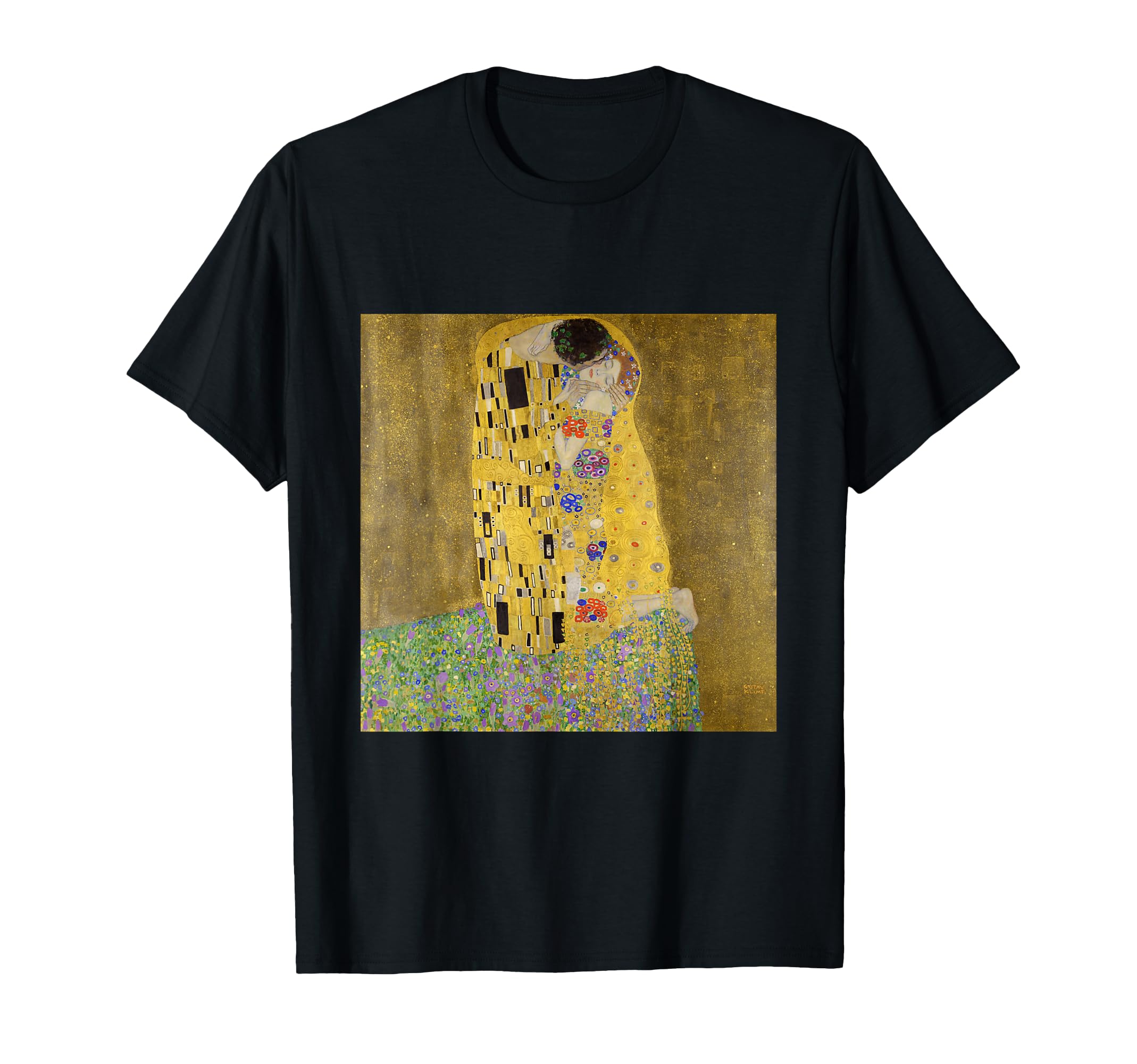 Amazon | グスタフ・クリムトのキス 有名な絵画 Tシャツ | T